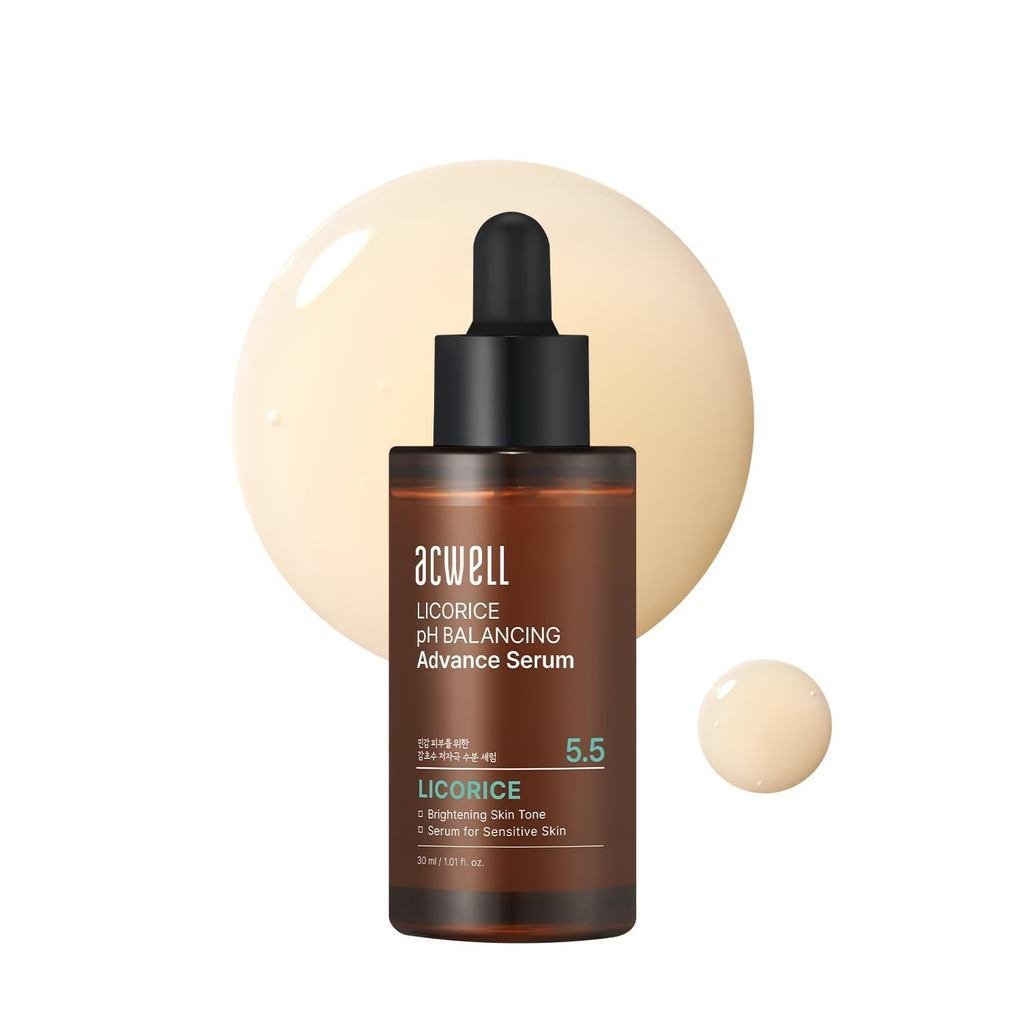 ACWELL Licorice pH Balancing Advanced Facial Serum Ampoule – Dark Spot & Uneven Tone Care with Niaci
