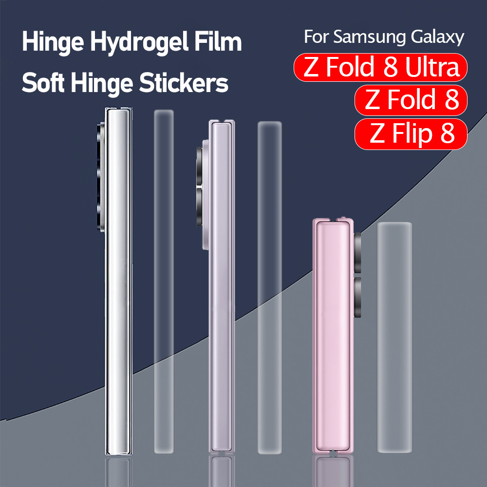 2pcs Hydrogel ฟิล์มสําหรับ Samsung Galaxy Z Flip 8 Fold8 Flip8 Fold8Ultra บานพับป้องกันหน้าจอสําหรับ Galaxy Z พับ 8 Ultra