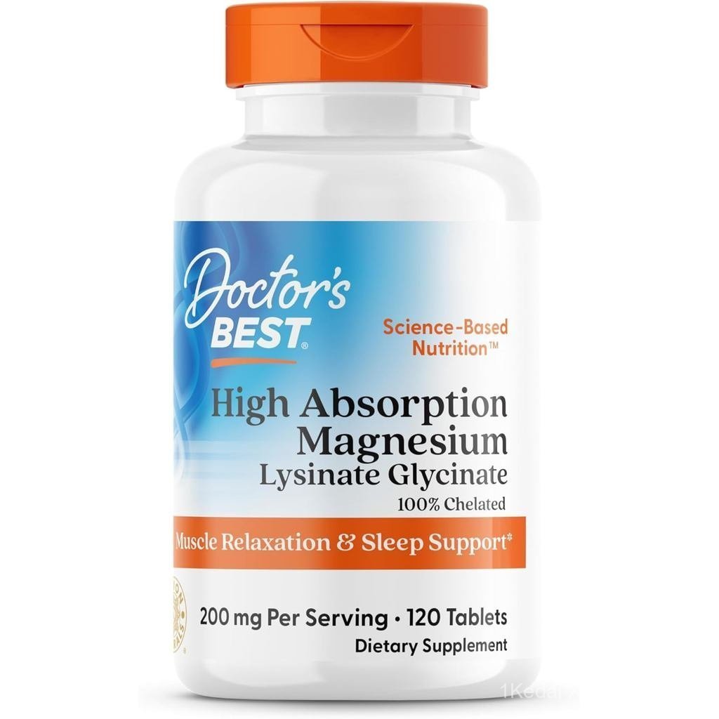 DoctorsBestHighAbsorptionGlycinateLysinateforSupport-ChelatedTabletsforWomen&Men,200mgperServing,รอง