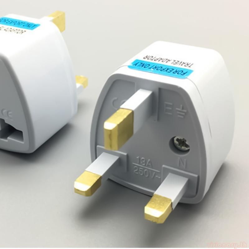 Vision Functional Travel Adapter Power Adapter สําหรับ Global Use in Europe Australia UK และ US Tran
