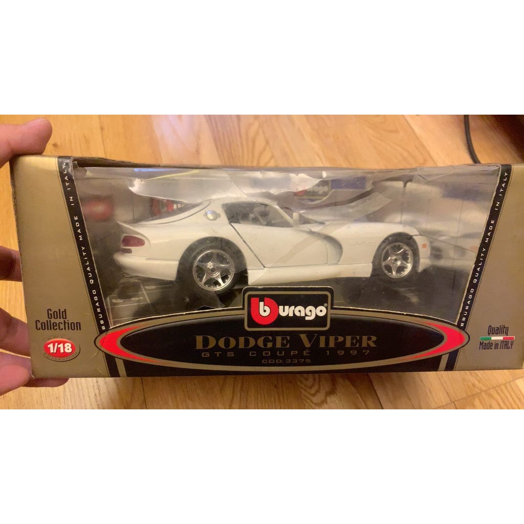 โมเดลรถ Burago Burago ใหม่ล่าสุดพิมพ์ DODGE Viper DODGE
