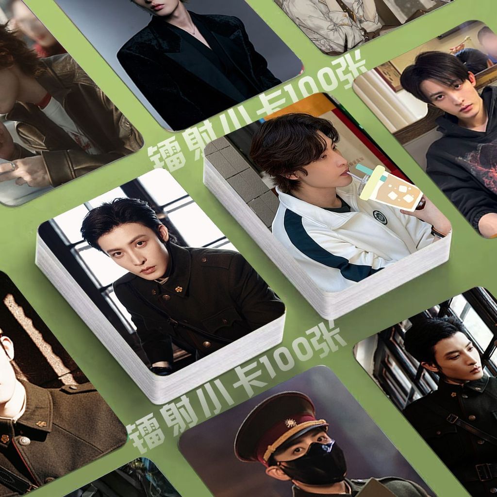 Wang Zu การ์ดขนาดเล็ก 100 เลเซอร์ขั้นสูง 100 Photocards 100 Photocards สินค้าโปสการ์ด Wang Zu การ์ดข