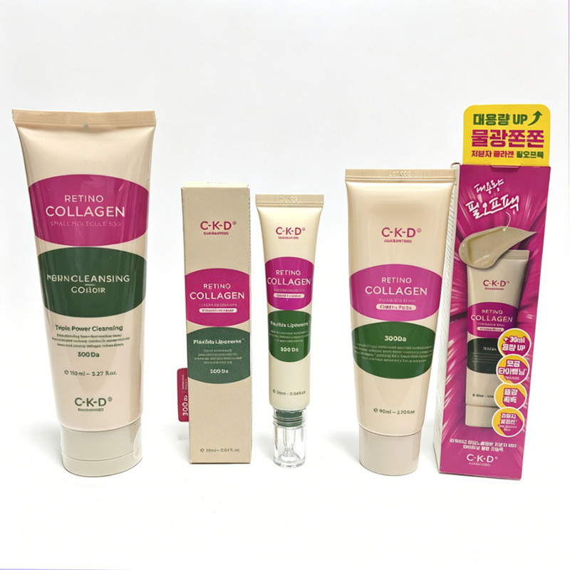 080707เกาหลีเกาหลี CKD Retina Facial Mask Collagen Facial Cleanser 150ml CKD Peeling Mask CKD Neck C
