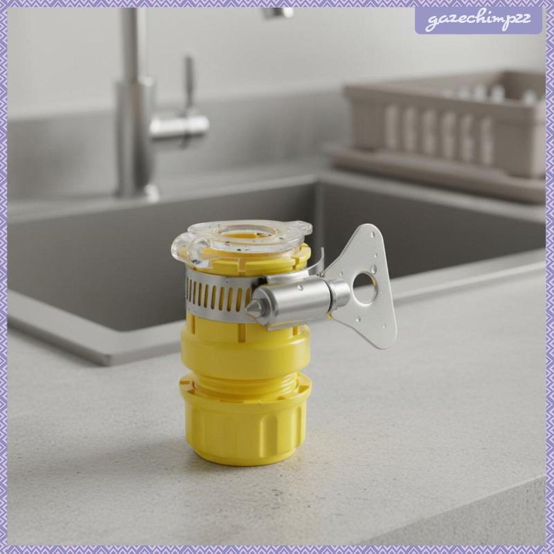 [Gazechimp] Universal Faucet Connector Multi Function Portable Faucet Adapter สีเหลือง