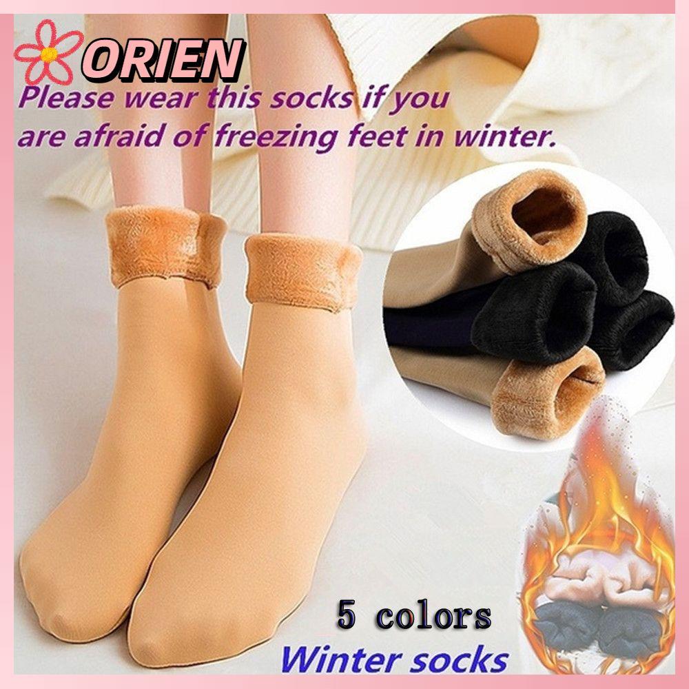 ORIEN กํามะหยี่ชั้นร้านขายชุดชั้นในฤดูหนาวอุ่นแคชเมียร์รองเท้าบู๊ตหิมะ Thicken