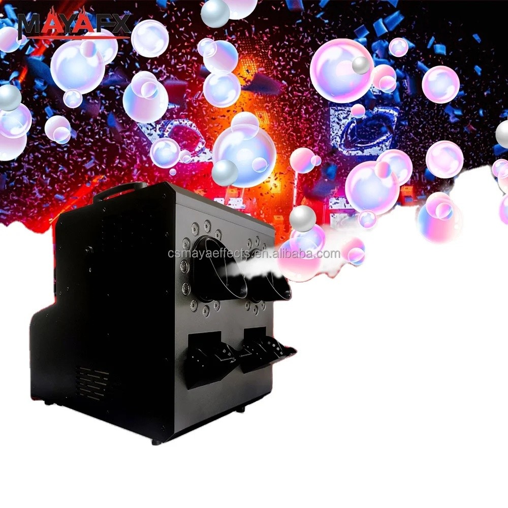 O6UG newDMX ควบคุมบรรยากาศ Stage Effects สีสัน LED WEDDING PARTY STAGE DJ CLUB 2 หัว BUBBLE 1500W FO