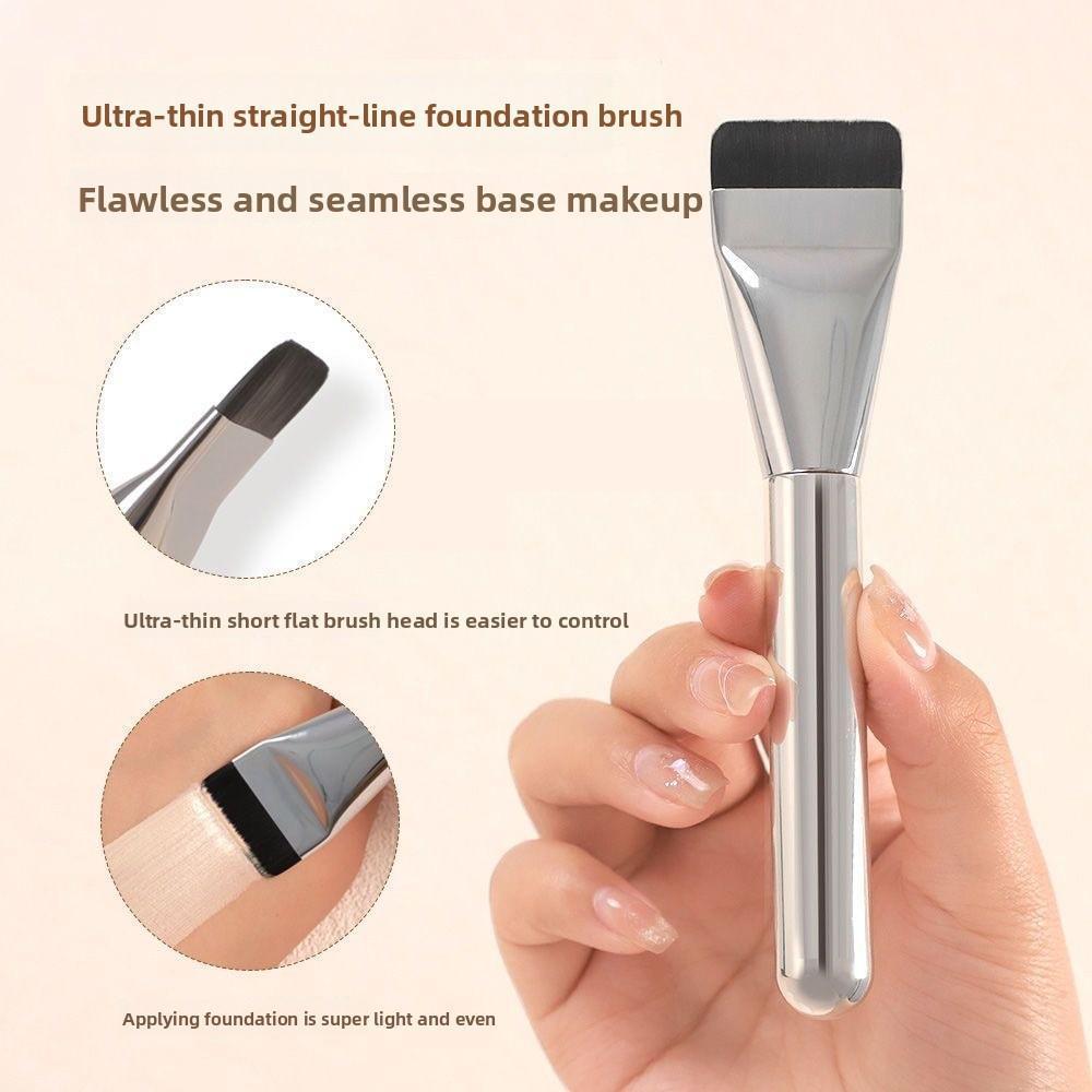 In-Line Foundation Brush Flat Foundation Brush Flat Head Foundation Brush Light Slimmer Look Liquid 