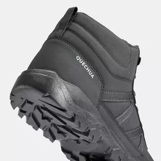 Decathlon Men’S Hiking Boots รองเท้าหุ้มข้อเดินป่าสำหรับผู้ชายรุ่น Nh100 - Black