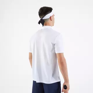Decathlon 700 Tennis Badminton Padel Table Tennis Squash Polo Shirt เสื้อโปโลเล่นเทนนิส รุ่น Dry 100 - White