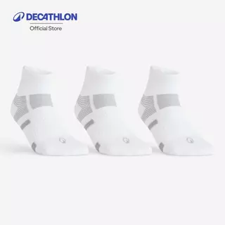 Decathlon Rs 560 Mid Sport Socks Tri-Pack ถุงเท้าหุ้มข้อสำหรับใส่เล่นกีฬารุ่น Rs 560 แพ็ค 3 คู่