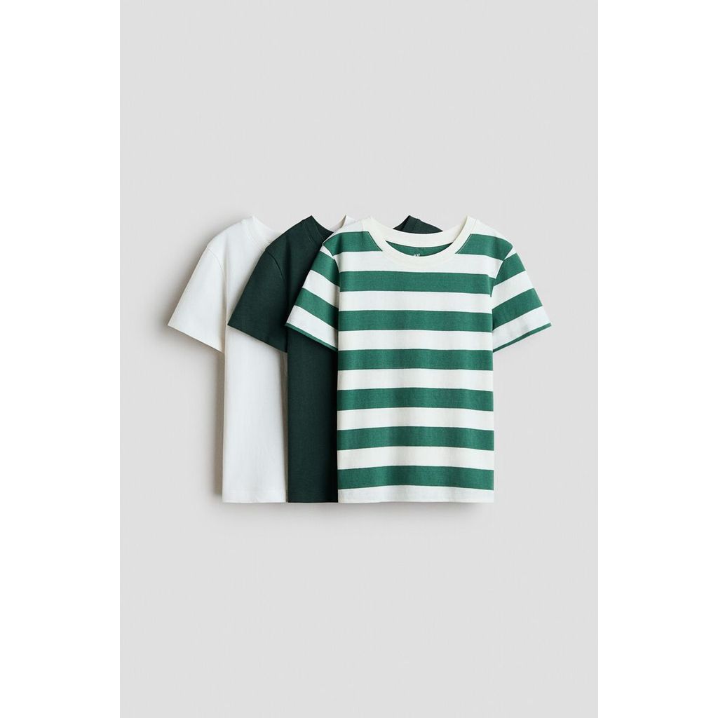 H&M(เอชแอนด์เอ็ม) ชุดเสื้อยืดคอตตอน 3 ตัว เด็กชาย 1345349_2