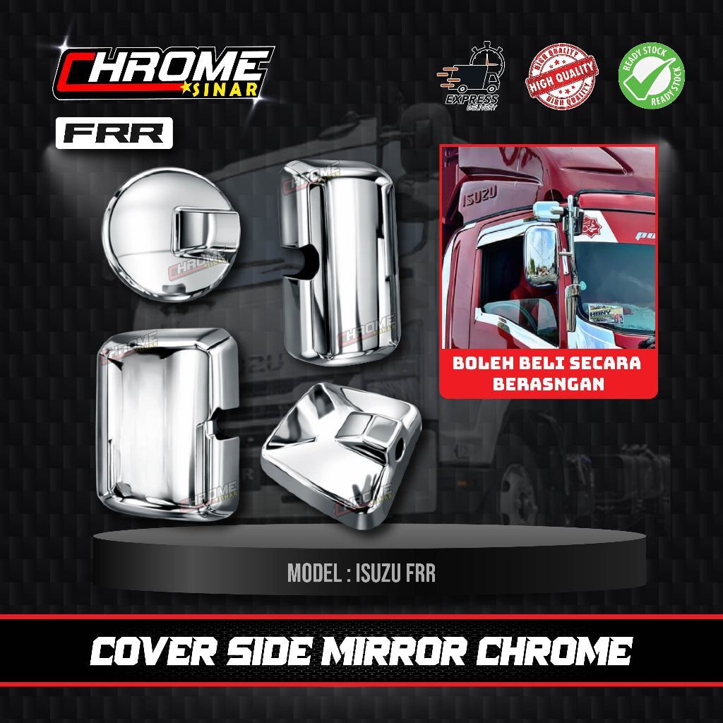 ฝาครอบชุด ISUZU FRR90 CHROME SIDE MIRROR