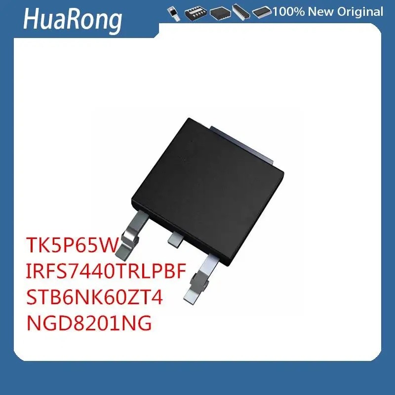 10 ชิ้น/แบทช์ TK5P65W IRFS7440TRLPBF IRFS7440 40V208A STB6NK60ZT4 B6NK60Z 600V6A NGD8201NG TO-252-2