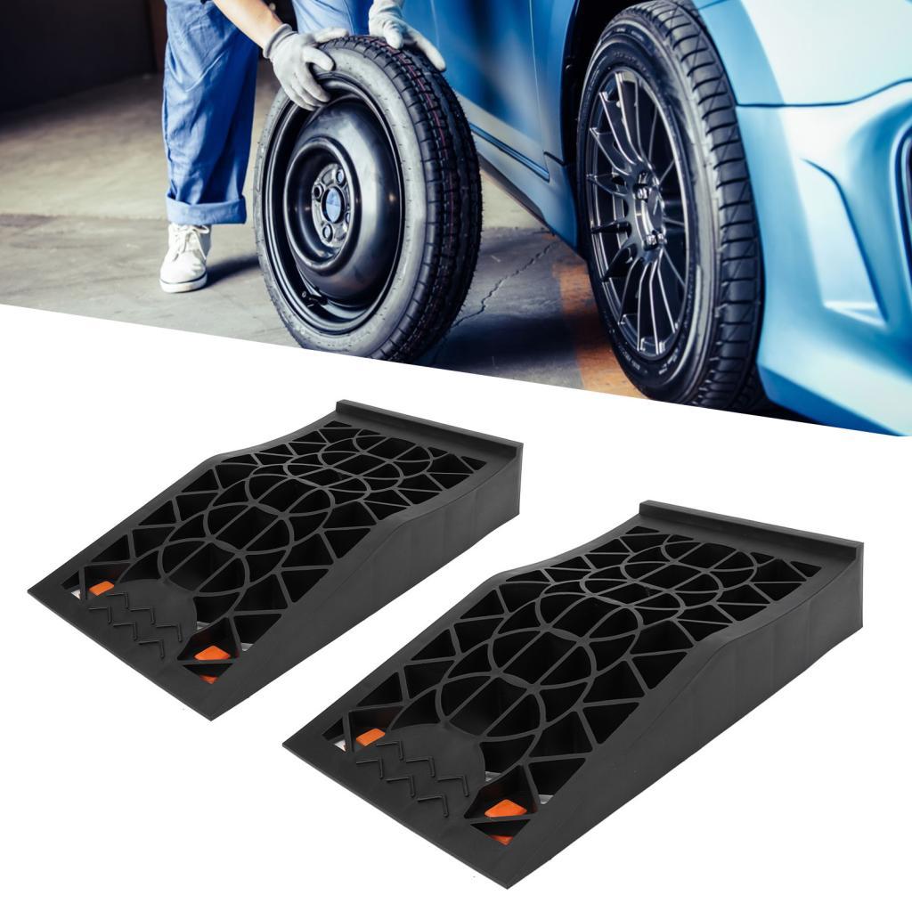 Wowowi Heavy Duty Car Ramp สําหรับการบํารุงรักษารถยนต์และปลอดภัยยกแจ็คยางต่ํารองรับ Ramps บนแชสซีรถย