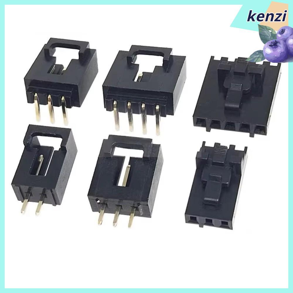 KENZI 5 ชุด Pin Header Housing, พร้อมหัวเข็มขัดตรง Pin Dupont Connector Kit, มุมขวาแถวเดียวการนําไฟฟ
