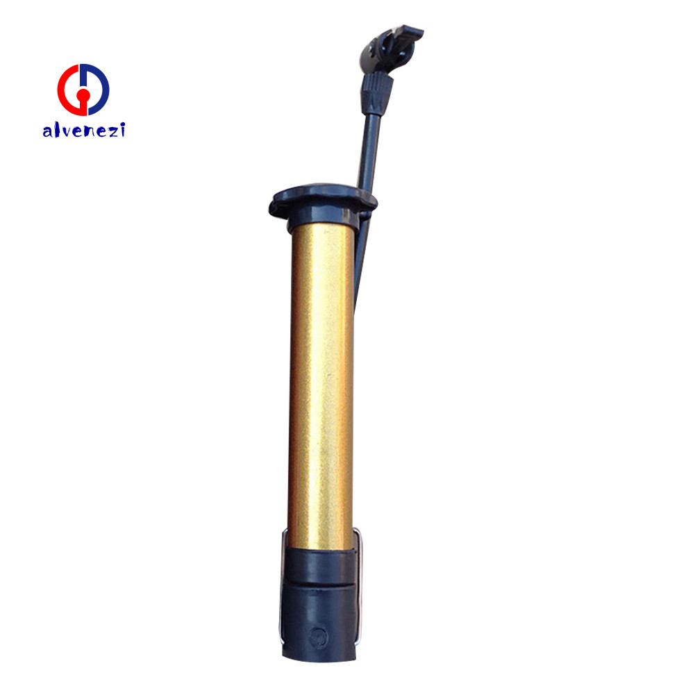 AlVenezi แรงดันสูงแบบพกพา Bycycle ยางบาสเกตบอลฟุตบอลคู่มือ Air Pump Inflator