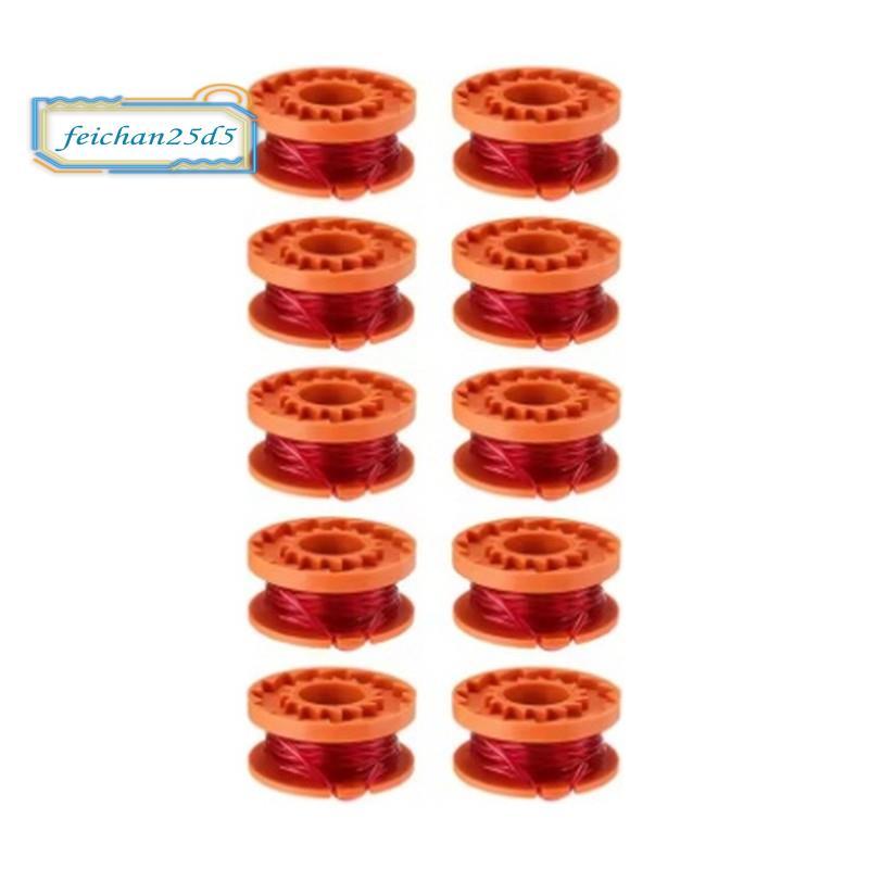 10PCS Trimmer Spool Line สําหรับอุปกรณ์เสริมเครื่องตัดหญ้า Spool Trimmer Spool ตัดเชือกและ WA0010 เป