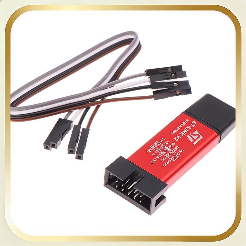 ST LINK Stlink ST-Link V2 Mini STM8 STM32 จําลองดาวน์โหลดโปรแกรมเมอร์การเขียนโปรแกรมพร้อมฝาครอบสาย S