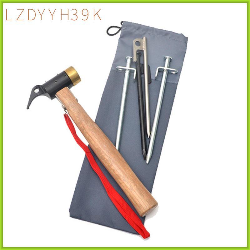 [lzdyyh39k] 2-6pack Tent Peg Pouch Pocket Ground Nail Storage Bag for Gardening Backpacking