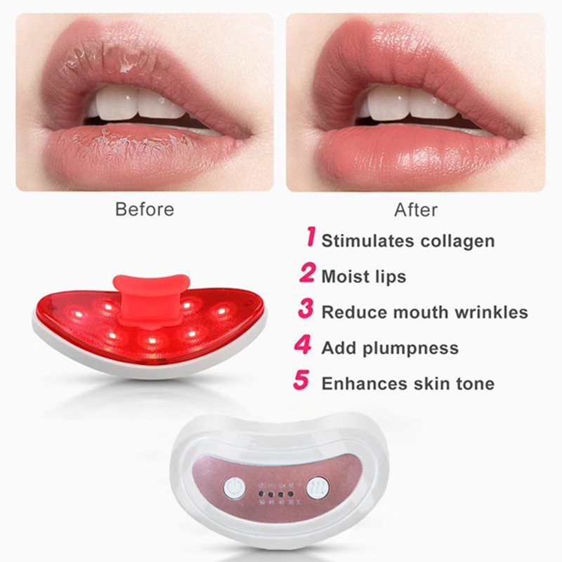 Lip Enhancer LED Heating Portable Lip Protector อินฟราเรดคอลลาเจน Toot Lip Enhancer Plump Eye Protec