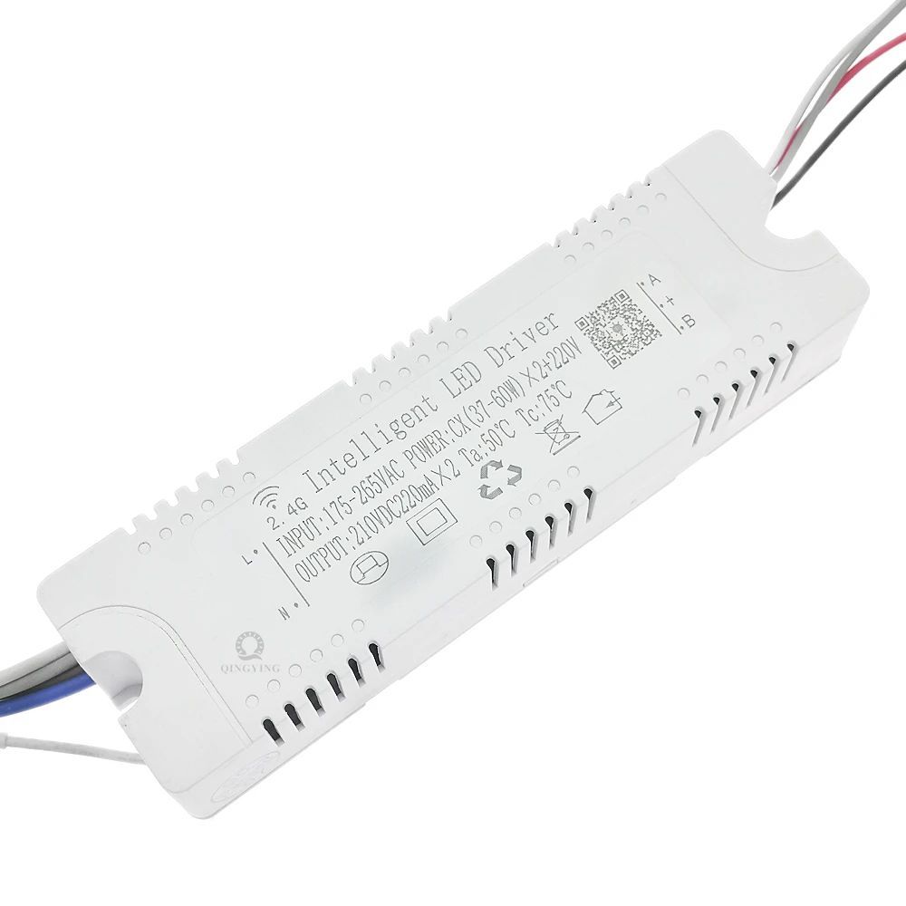 1-5pcs 2.4G อัจฉริยะ LED Driver 37-60Wx2 + 220V App & รีโมทคอนโทรลสี Dimming & เปลี่ยนโคมไฟ Transfor