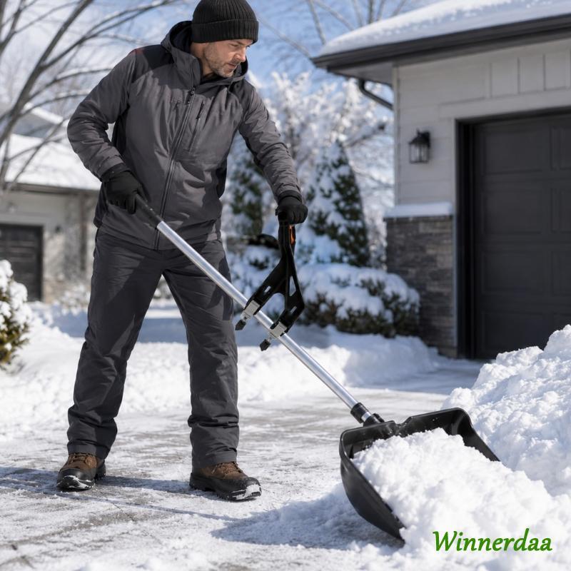 WIN Snow Shovel สนับสนุนจับเปลี่ยน D Grip Ergonomic Screw-Mount Grip 0 95-1 65 เส้นผ่านศูนย์กลางสําห