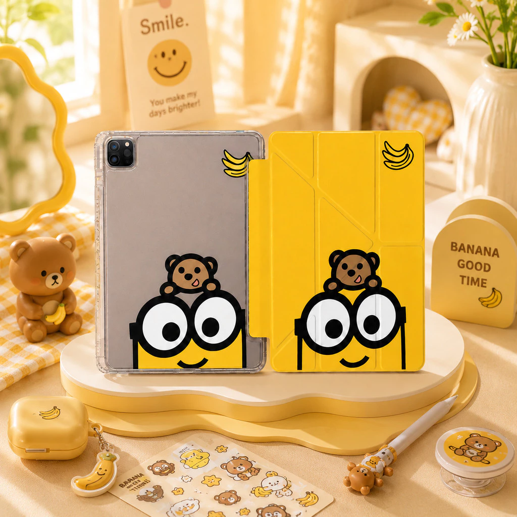 เคสพับ Y มีที่เก็บปากกาเคส iPad Gen11/10/9/8/7 Air11 Air4/5 Air6/7/8 Pro11 เลือกลายตลกน่ารักสุดคิวท์ได้ 10 สไตล์