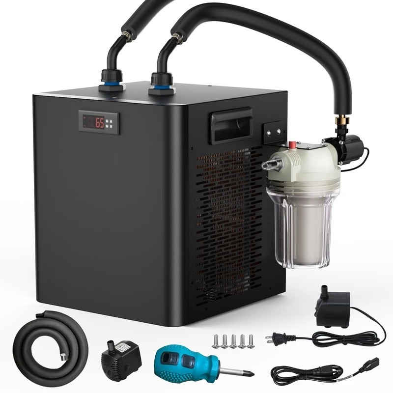 I9WV ต้นฉบับใหม่ Ice Bath Water Chiller สําหรับ Cool Plunge Tubs, 1/3 HP Cold Plunge Chiller กรองและ