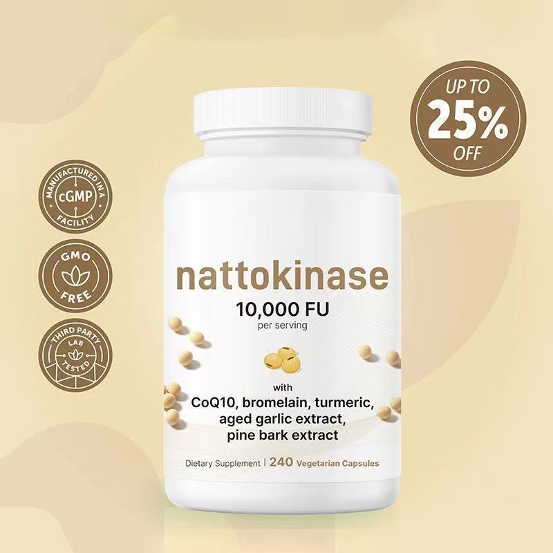 แคปซูล Nattokinase 240 แคปซูลแคปซูลแคปซูล Nattokinase头部厂直发发发