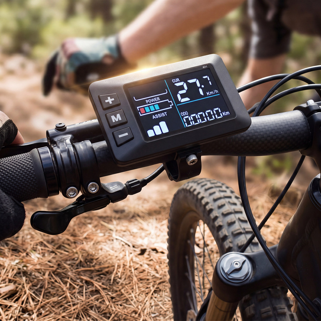 [Julia1.th] คอมพิวเตอร์ E-Bike กันน้ําพร้อมมาตรวัดความเร็ว LCD 5 Core 24V-48V