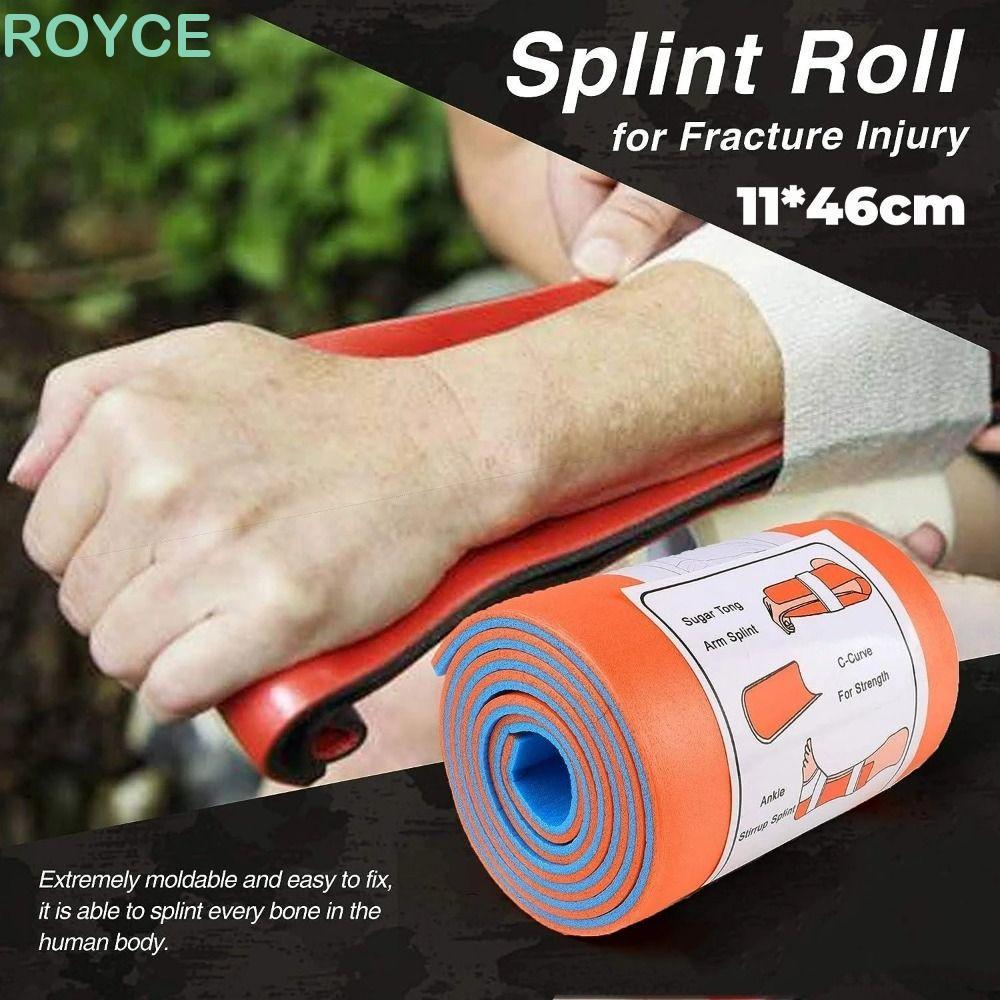 ROYCE อลูมิเนียม Splint Roll, น้ําหนักเบาฉุกเฉิน Splint แตกหักคงที่, Survival Reusable คอขาติดตั้ง B