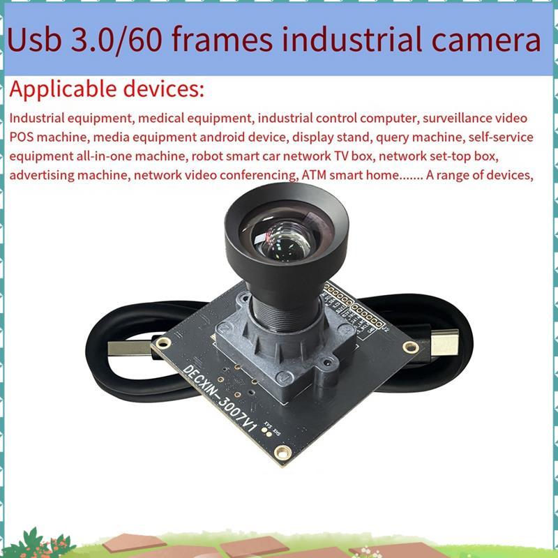 Uejfrdkuwg IMX678 8MP 4K HD 60fps USB3.0 โมดูลกล้องกล้องอุตสาหกรรม Protocol รองรับ Face Recognition 