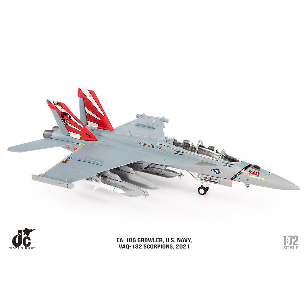 JC WINGS 1/72 EA-18G Roarer นักสู้อิเล็กทรอนิกส์ F18 Super Bumblebee VAQ-132
