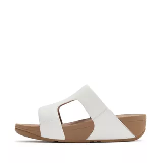FITFLOP LULU LEATHER H-BAR SLIDES รองเท้าแตะผู้หญิง รุ่น A4O-194 สี WHITE