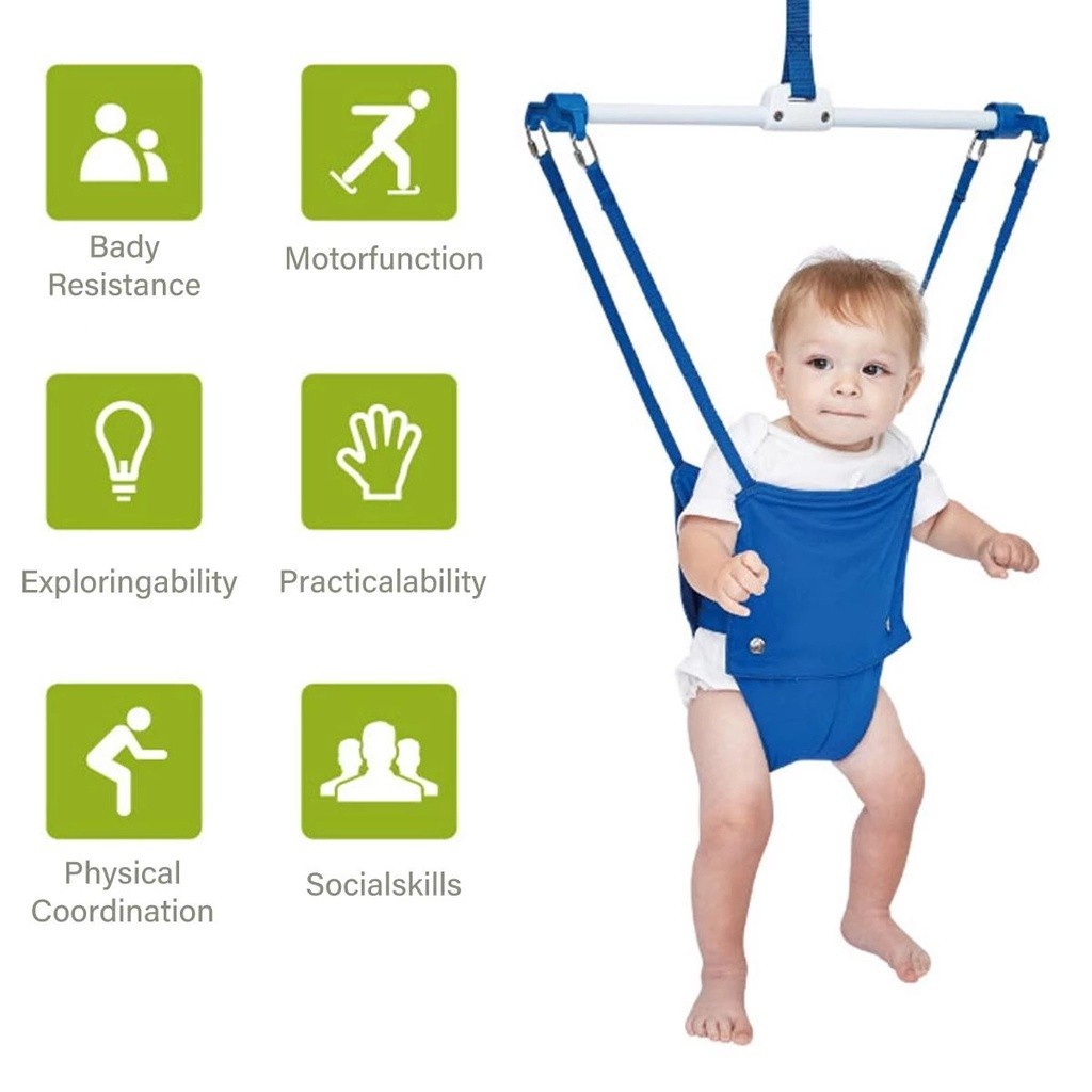 Baby Jumper จั้มเปอร์เด็ก แบบแขวนประตู สำหรับทารก หัดยืน กระโดด ส่งเสริมพัฒนาการ เหมาะเด็กทารก