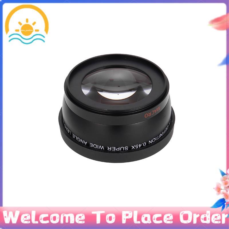 58MM Wide Angle 0.45x Converter Lens with Macro Close-Up Attachment for Rebel T6s,T6i,SL1,T5,T5i,T4i
