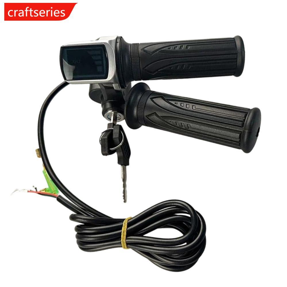 CRAFTSERIES คู่ 36/48V E-Bike คันเร่งจอแสดงผล LED สําหรับ 36V 48V E-Bike จักรยานสกู๊ตเตอร์ N4Z5