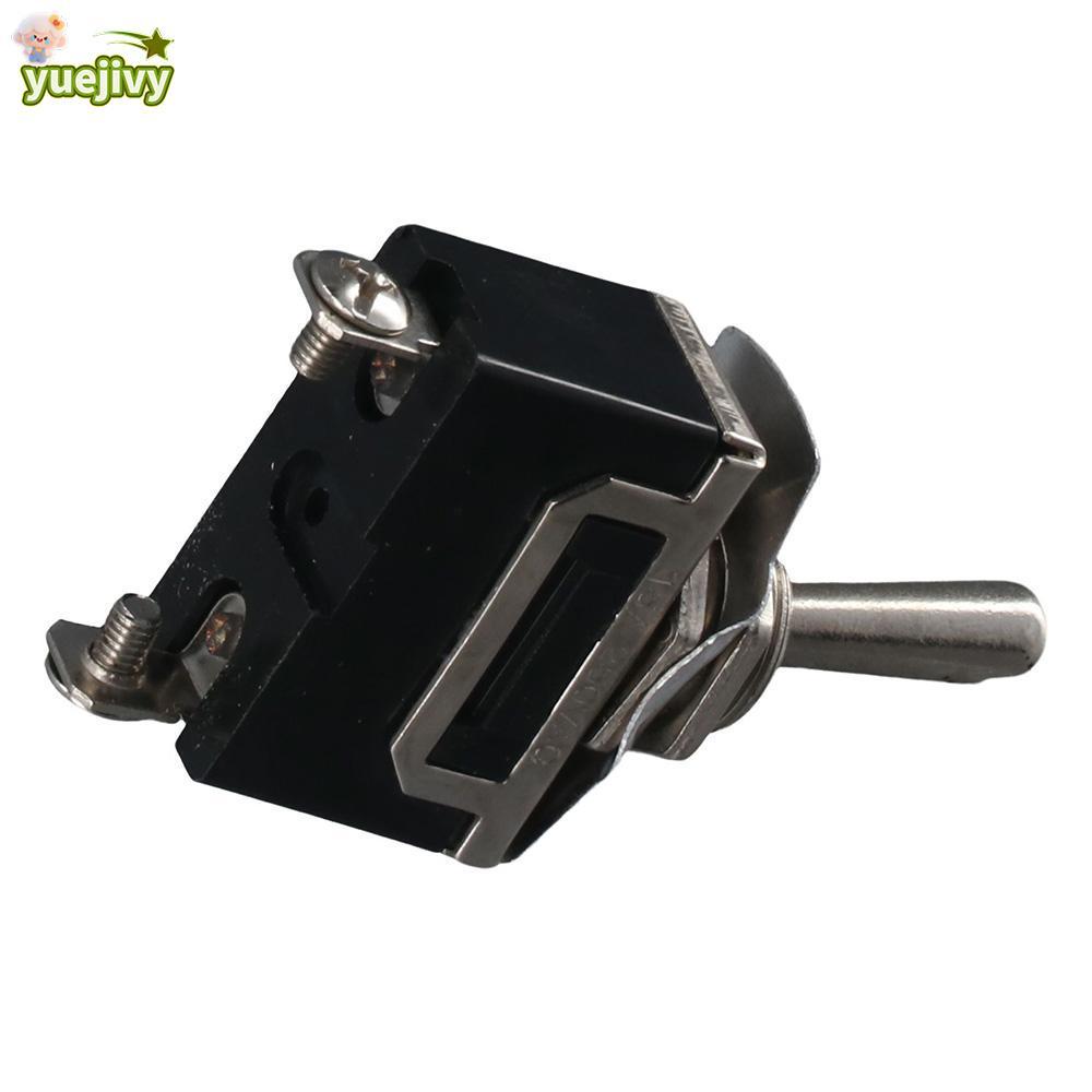 YUEJIPH Rocker Toggle Switch, 2Pin Spst Toggle Switch, Heavy Duty Metal 20a 125v Momentary Car