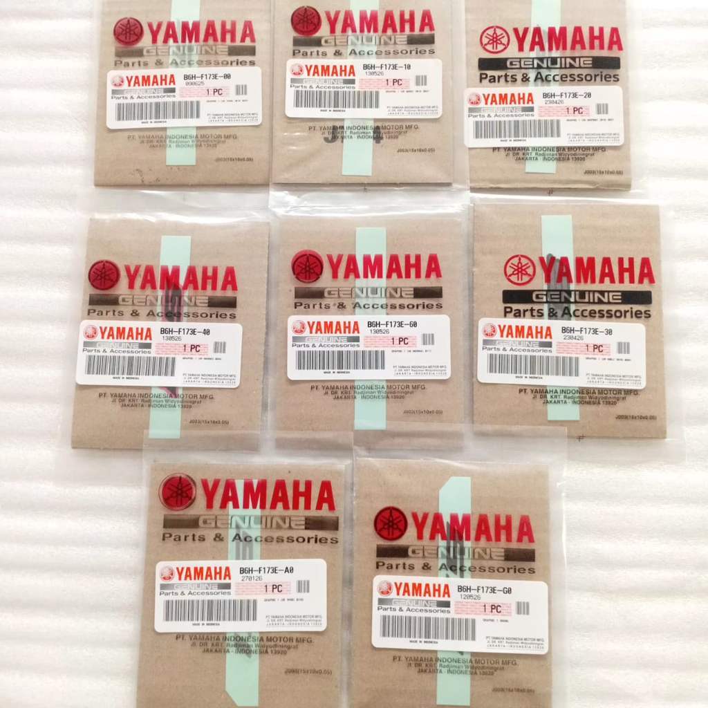 EMBLEM 155 ฝาครอบร่างกายด้านข้าง NMAX ใหม่ 155 ต้นฉบับ YAMAHA B6H F173E 00 KRDB08