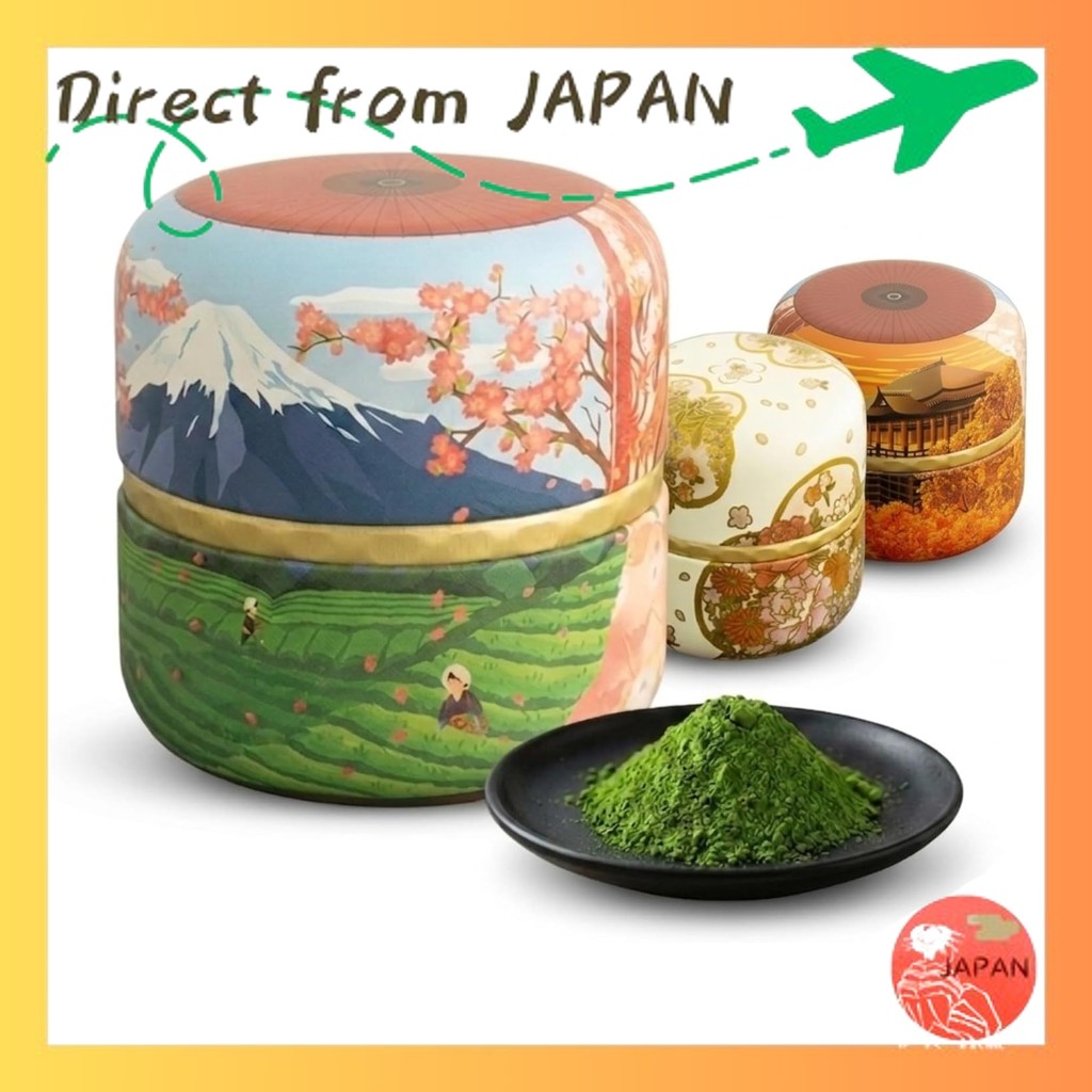 Mid-year gift Ujien Uji Matcha 80g UMP-16 Japanese pattern can Made in Kyoto Tea wholesaler Matcha p