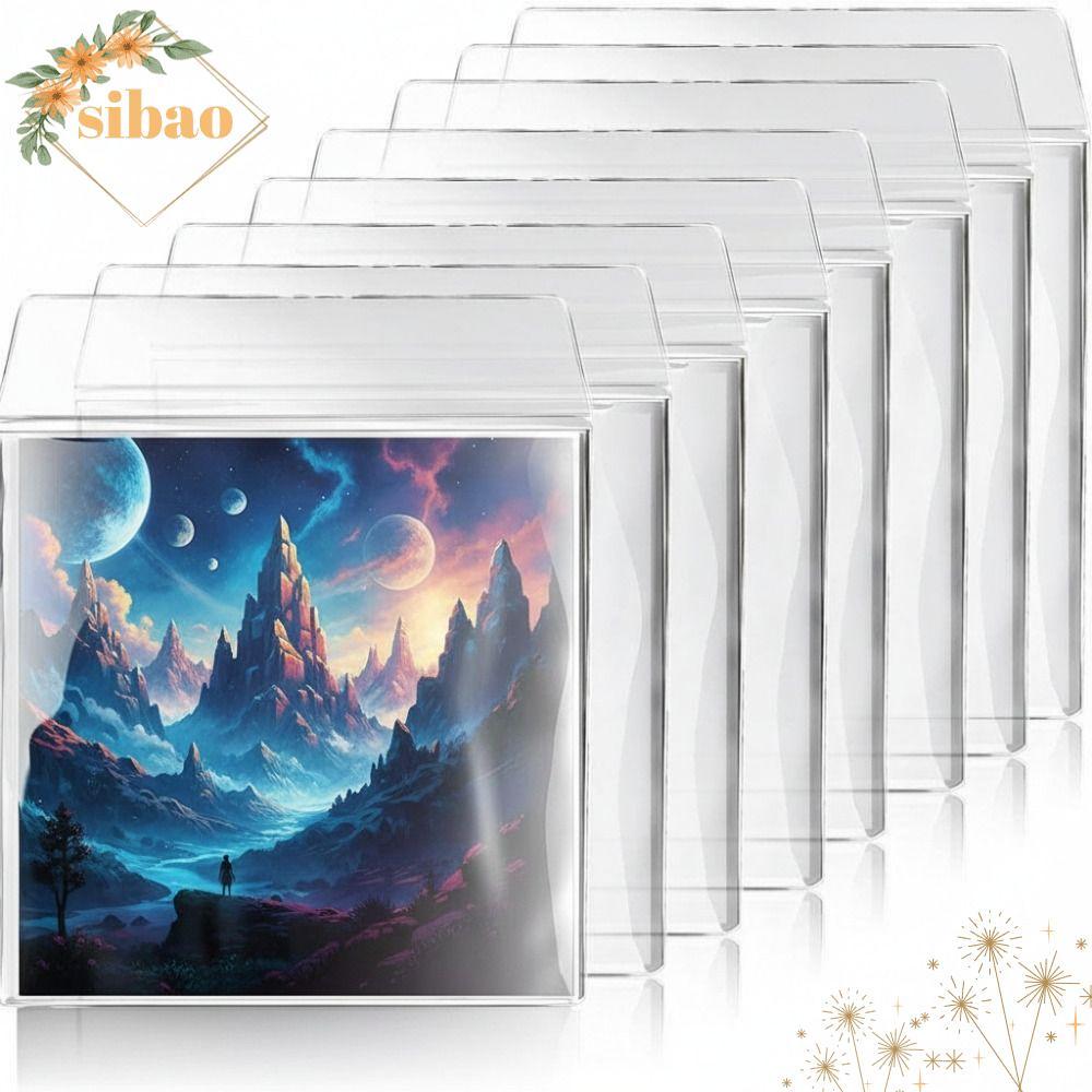 SIBAO Vinyl Records Sleeve,หนา 7/10/12 นิ้ว LP Record Cover,Resealable Record Storage Bags Record