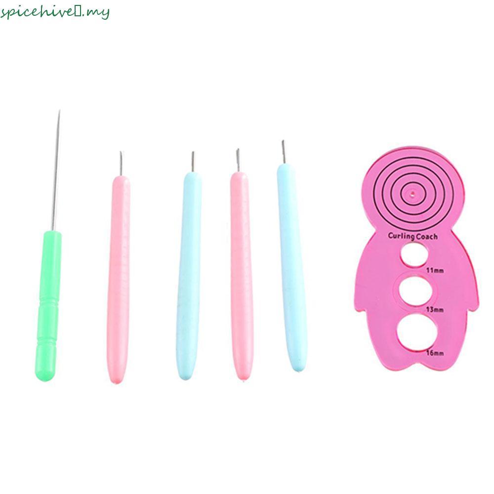 สเปซไฮ​ 12 ชิ้น Quilling ชุดเข็ม, กระดาษ Curling Quilling Slotted ปากกากระดาษ Quilling เครื่องมือ, แ
