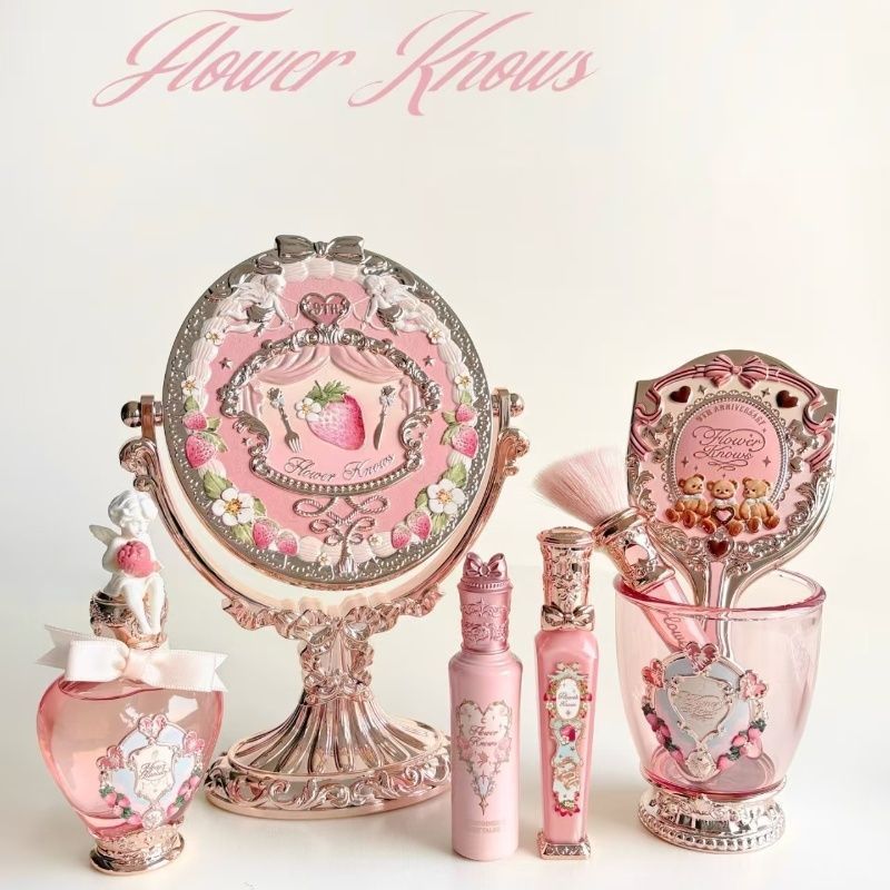 Flower Knows the 9th Anniversary Desktop Mirror Standing Mirror Strawberry Rococo Mirror o