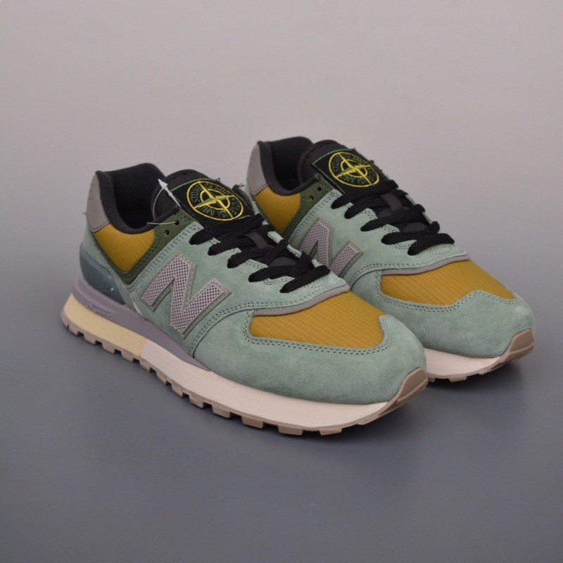 Original Box Shoes 574 Stone Running Shoes Men Suede Casual Sports Shoes Women Spring Lazy Running S