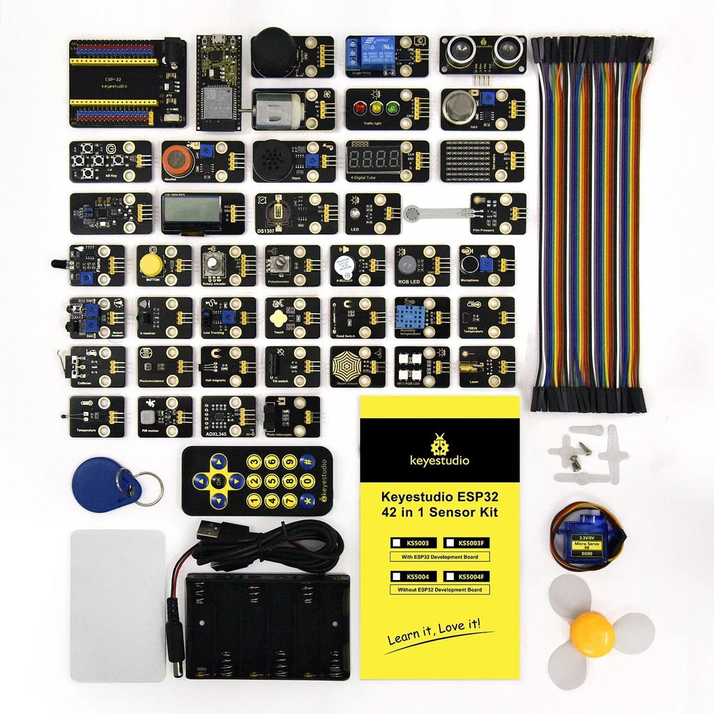 G4XJ Keyestudio ชุดอิเล็กทรอนิกส์ Diy 42 in 1 ESP32 Sensor Kit Esp32 Development Board เรียนรู้ C แล