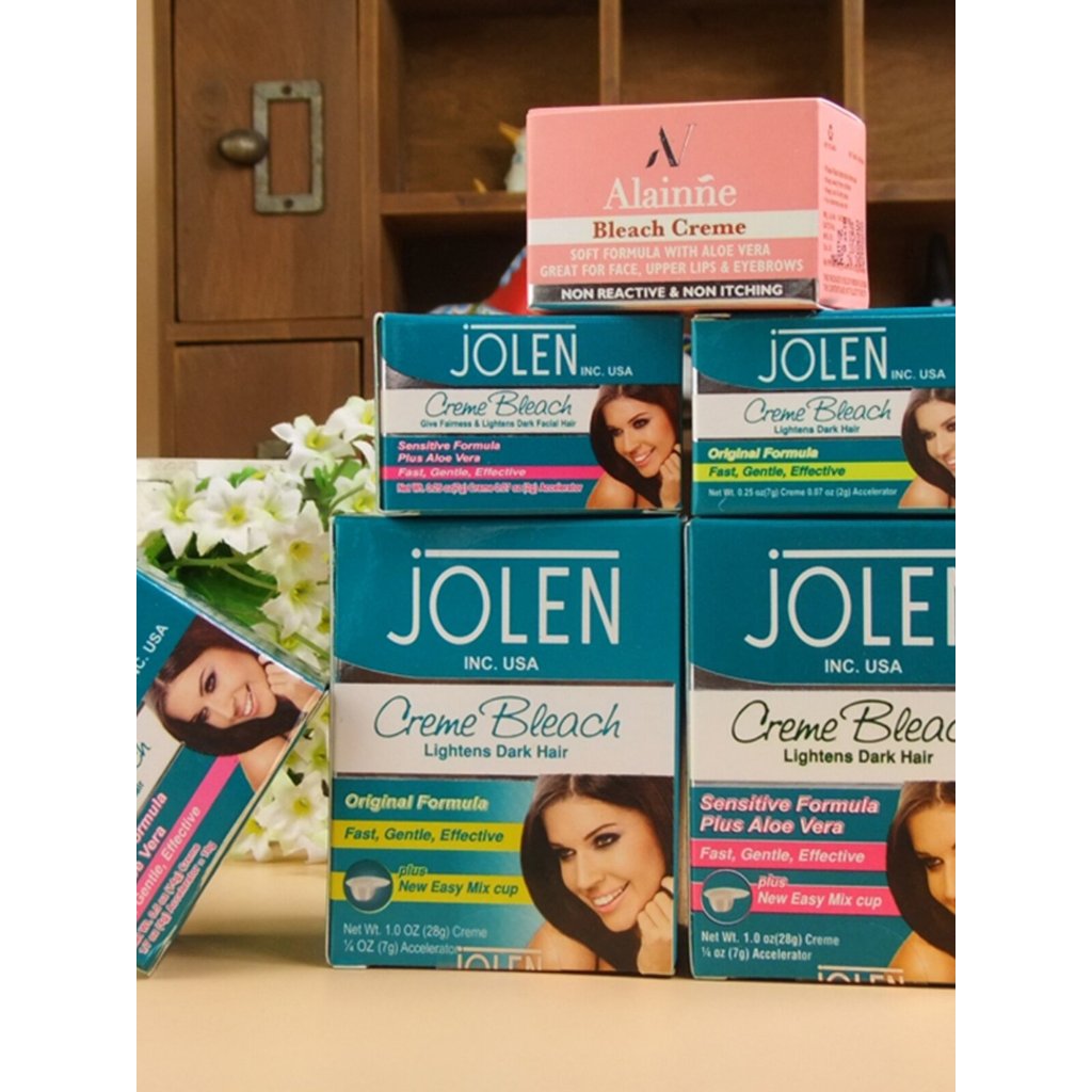 ย้อมคิ้ว ปัดคิ้ว JOLEN Facial Beard ว่านหางจระเข้ครีมเขียนคิ้วฟอกสีป้องกันอาการแพ้