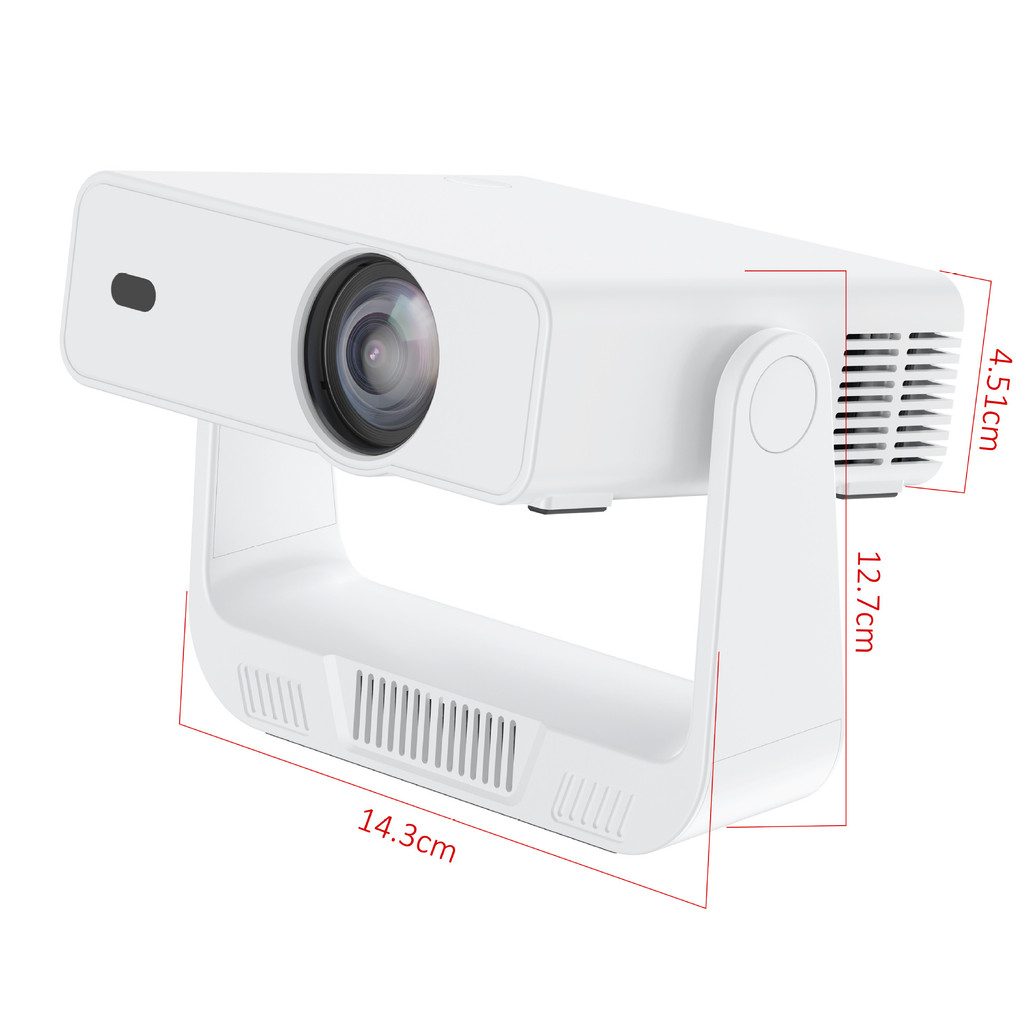 สไตล์ใหม่ C880 HD Home Projector โฟกัสไฟฟ้า Android 4K Gimbal สมาร์ทโปรเจคเตอร์แบบพกพา