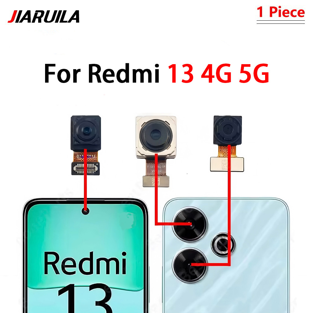 สําหรับ Redmi 13 4G 5G ด้านหน้า Facing Selfie กล้อง + ด้านหลังกล้องด้านหลัง Flex Cable เปลี่ยน