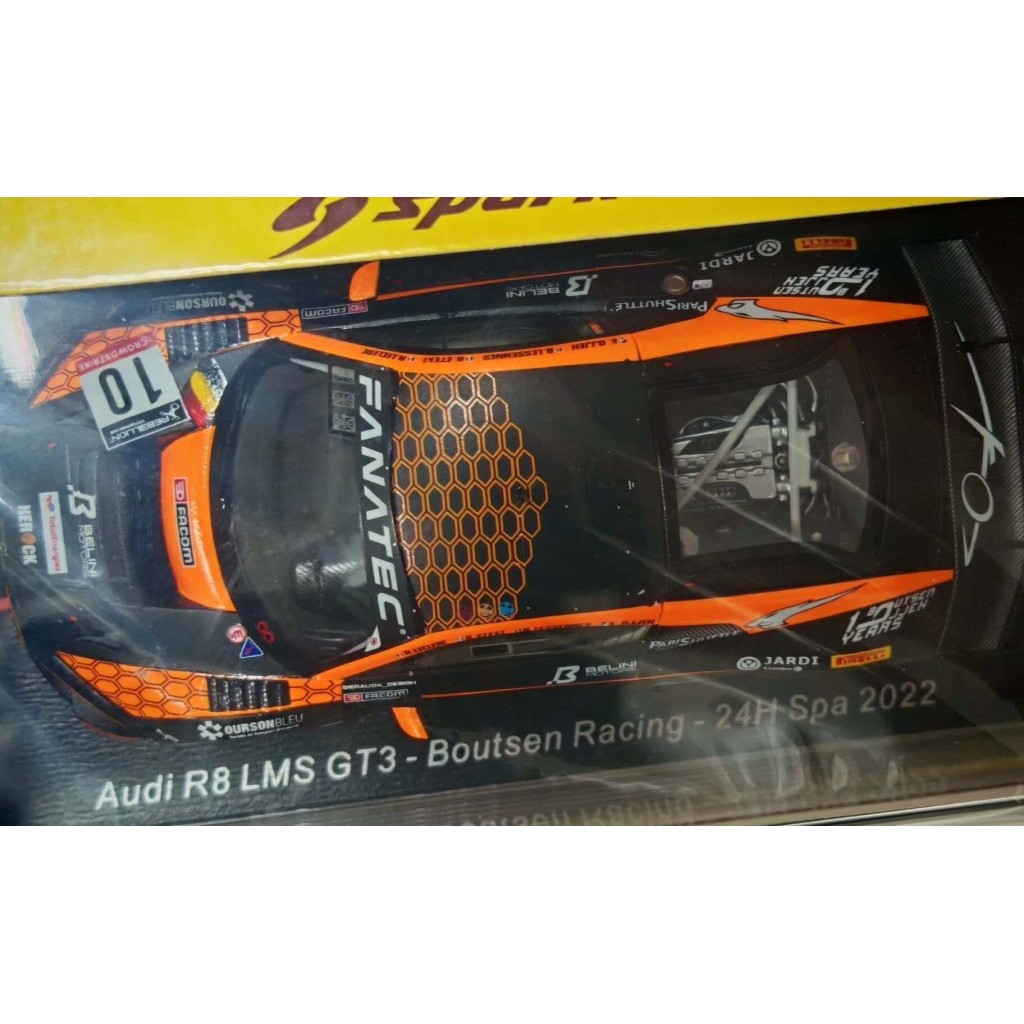 [คลังสินค้าพร้อม] Spark audi r8 audi lms gt3 2022 Spark Car Model 1: 43
