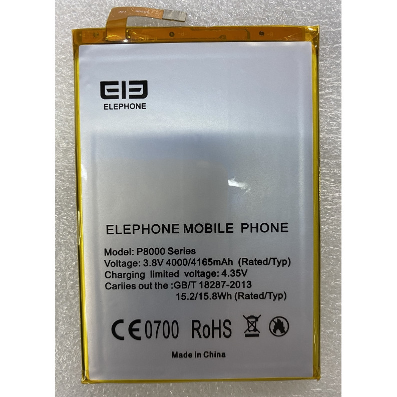 [คลังสินค้าพร้อม] เหมาะสําหรับช้าง P8000 SERIES Elephone P8000 แบตเตอรี่โทรศัพท์มือถือใหม่เอี่ยม 416